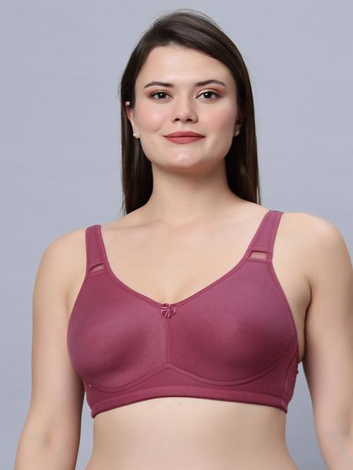 purple cotton t-shirt bra - 21563518 - Very Small Image - 1