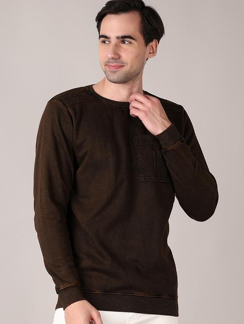 men solid long sleeve regular fit sweatshirt - 21564098 - Very Small Image - 1