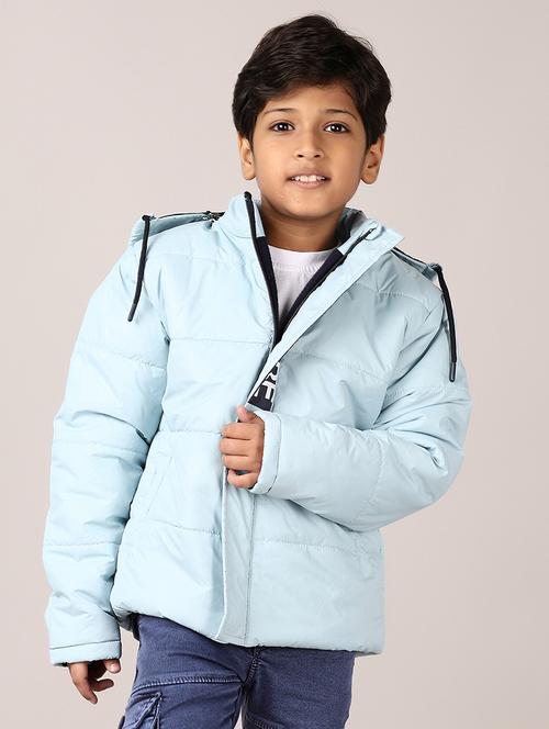 boys solid long sleeve hooded bomber jacket - 21564133 - Very Small Image - 1