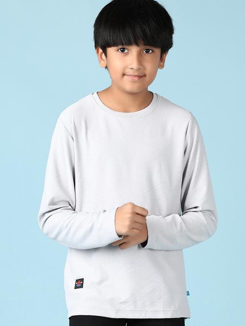 boys long sleeves plain t-shirt - 21564840 - Very Small Image - 1