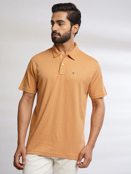 men printed short sleeves polo t-shirt - 21565174 - Very Small Image - 1