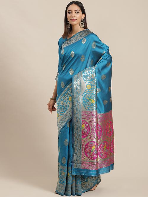women self design banarasi saree - 21566341 - Very Small Image - 1