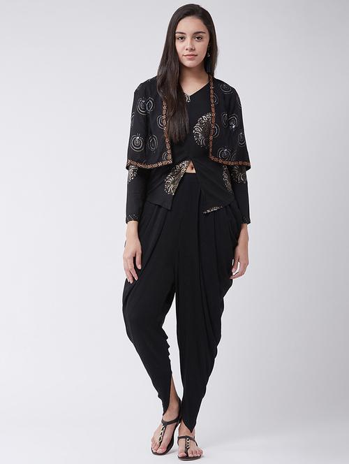 women black printed fusion set - 21567228 - Very Small Image - 1