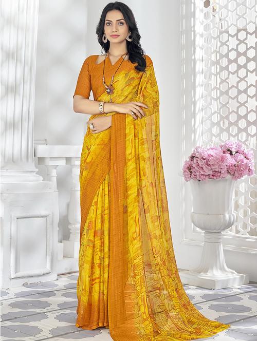 women abstract printed saree  - 21567413 - Very Small Image - 1