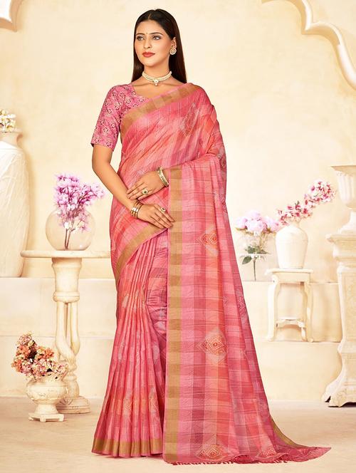 women printed saree - 21567755 - Very Small Image - 1