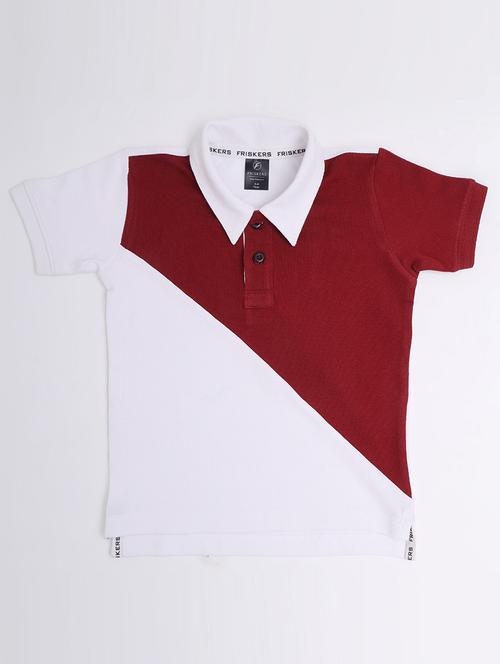 boys color blocked short sleeve polo t-shirt - 21567882 - Very Small Image - 1