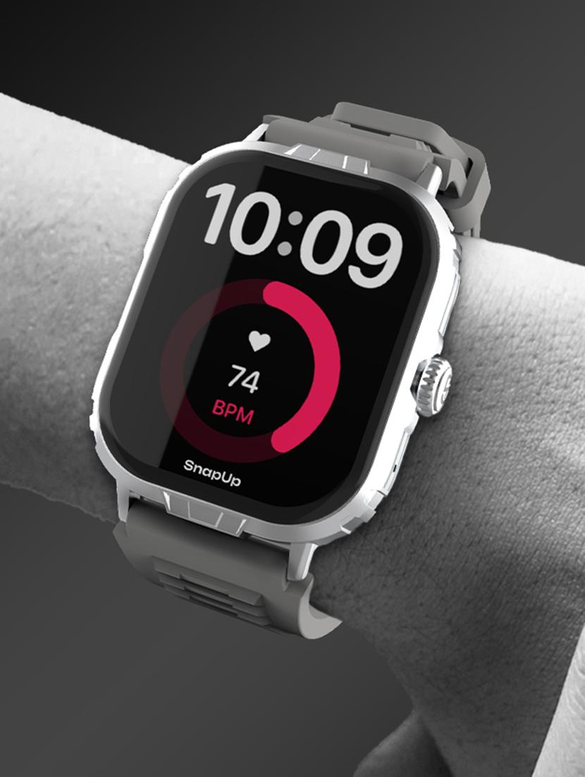 snapup vision ultra bluetooth calling smartwatch (silver grey) - 21568208 - Standard Image - 6