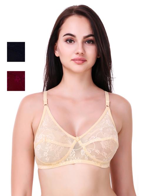 women pack of 3 solid bra combo - 21568219 - Very Small Image - 1