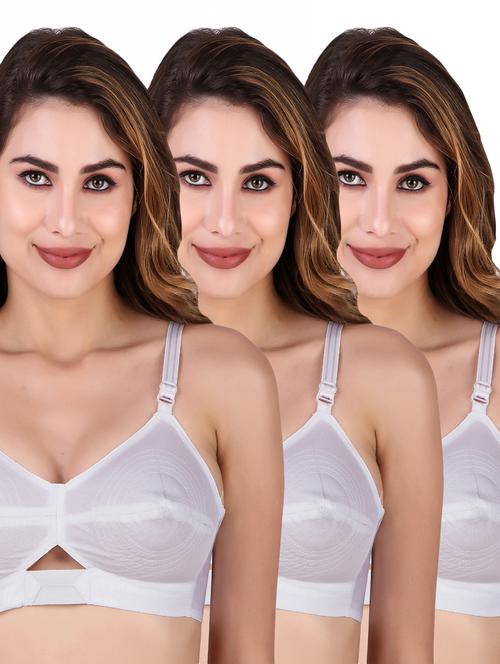 women pack of 3 solid bra combo - 21568224 - Very Small Image - 1
