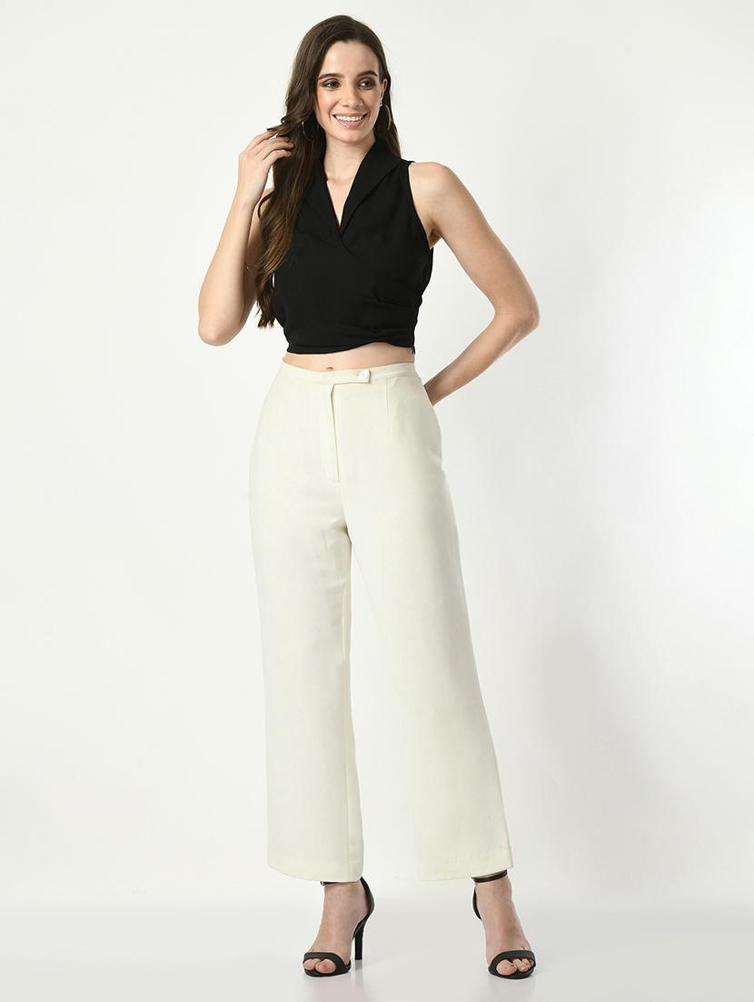 women solid sleeveless crop top - 21569492 - Standard Image - 7