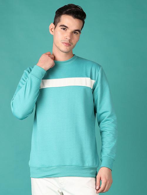 men long sleeves color block sweatshirt - 21569577 - Very Small Image - 1
