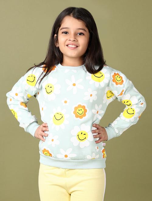 girls printed long sleeve sweatshirt - 21569612 - Very Small Image - 1