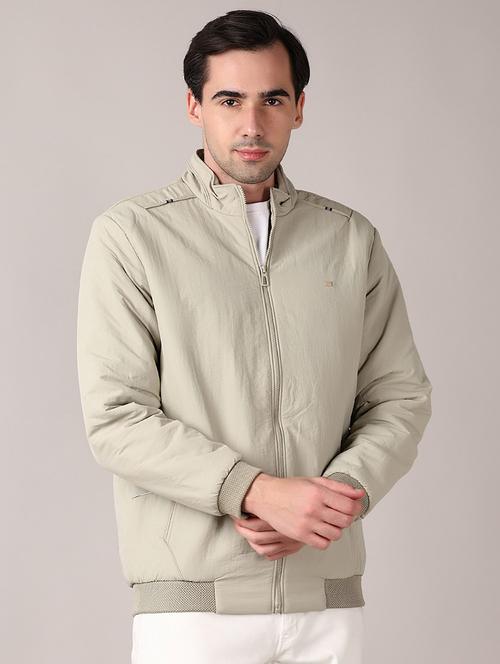 men solid long sleeve bomber jacket - 21569657 - Very Small Image - 1