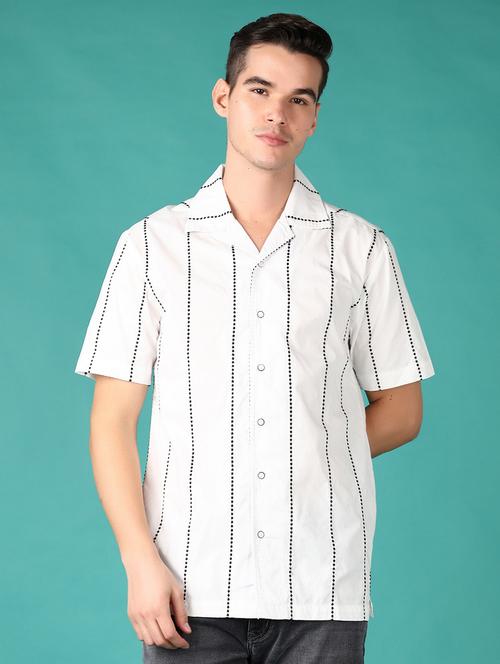 men striped short sleeve shirt - 21569716 - Very Small Image - 1