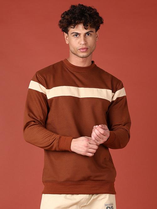 men color block long sleeve sweatshirt - 21570647 - Very Small Image - 1