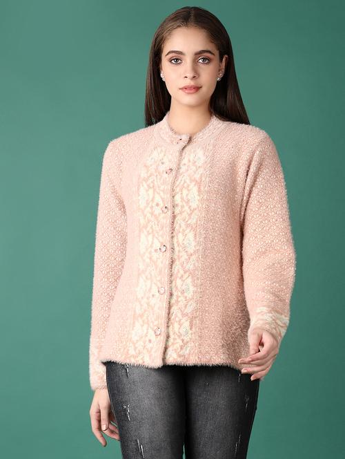 women self design long sleeve cardigan - 21570679 - Very Small Image - 1