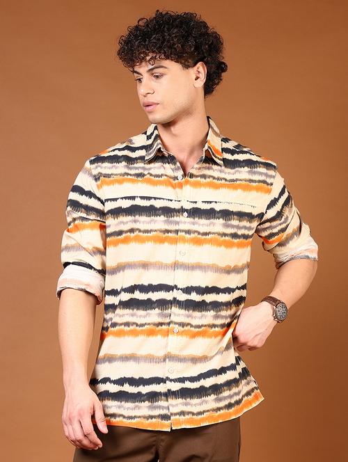 men printed collared casual shirt - 21570713 - Very Small Image - 1