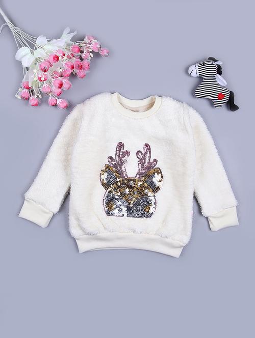 girls solid with round neck sweatshirts - 21570791 - Very Small Image - 1