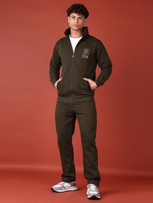 men long sleeves solid full length track suit - 21572196 - Very Small Image - 1