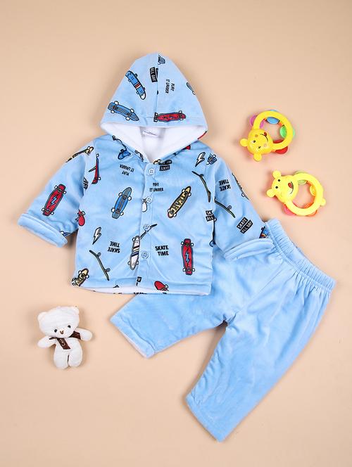 boys printed winterwear full length set - 21572238 - Very Small Image - 1