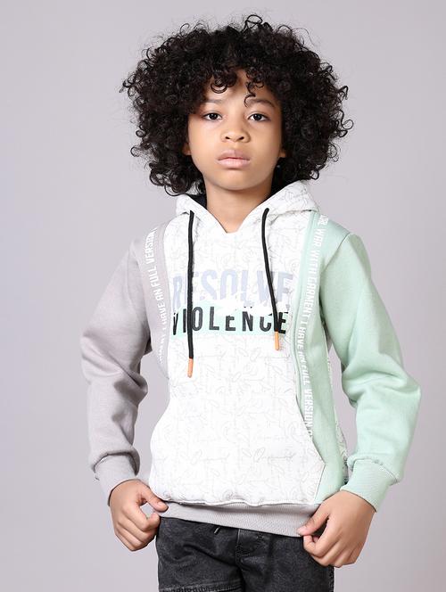 boys long sleeves color block sweatshirt - 21573090 - Very Small Image - 1