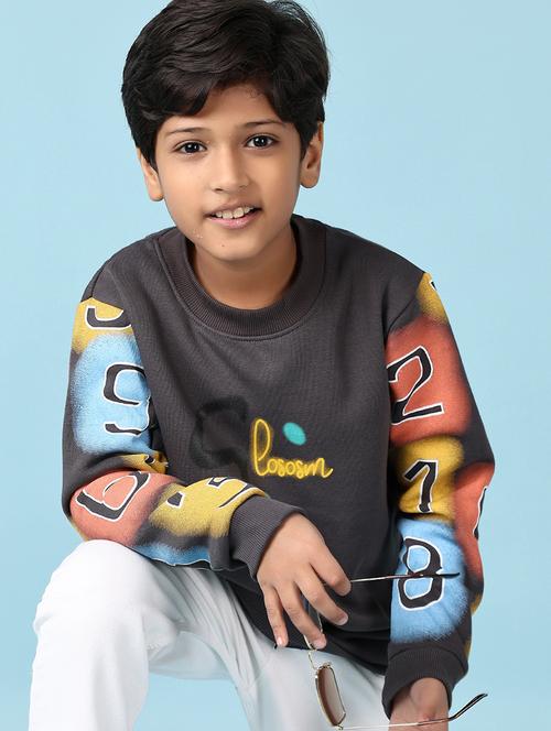 boys placement print long sleeve sweatshirt - 21573144 - Very Small Image - 1