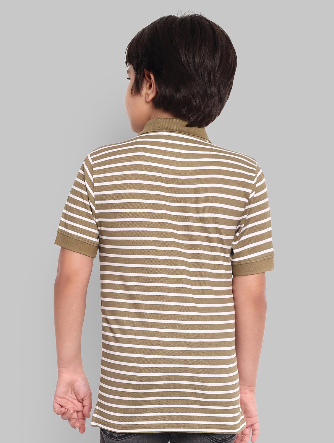 boys striped short sleeves polo t-shirt - 21573752 - Standard Image - 3