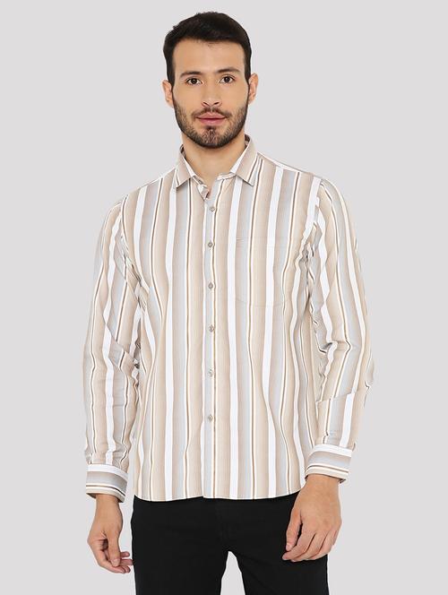 men striped slim fit formal shirt - 21574965 - Very Small Image - 1