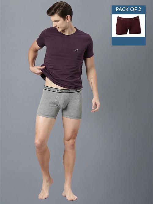 men pack of 2 solid trunks - 21575360 - Very Small Image - 1