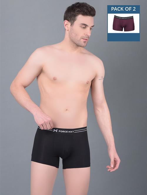 men pack of 2 solid trunks - 21575407 - Very Small Image - 1