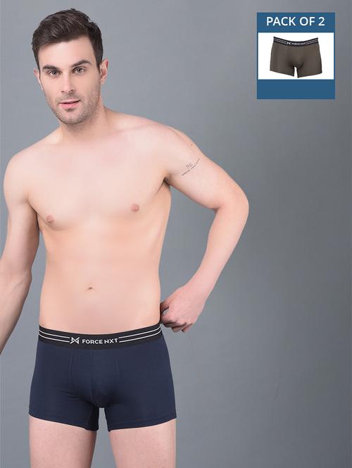 men pack of 2 solid trunks - 21575410 - Very Small Image - 1
