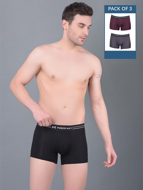 men pack of 3 solid trunks - 21575412 - Very Small Image - 1
