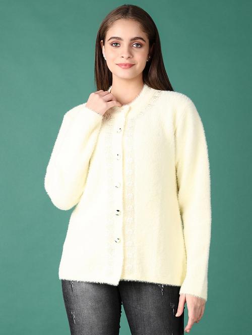 women self design long sleeve cardigan - 21575601 - Very Small Image - 1