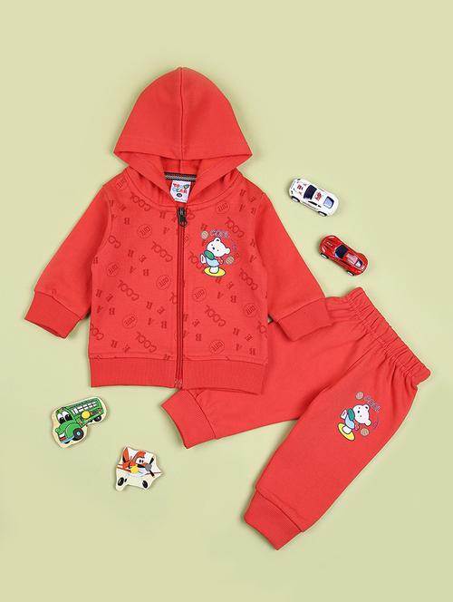 boys printed full length twin set - 21575614 - Very Small Image - 1