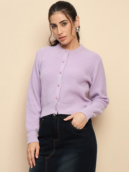 women self design long sleeves cardigan - 21575941 - Very Small Image - 1