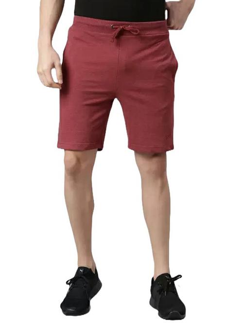 men solid mid rise regular fit shorts - 21576019 - Very Small Image - 1
