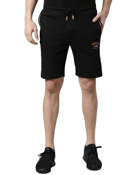 men black mid rise regular fit shorts - 21576048 - Very Small Image - 1