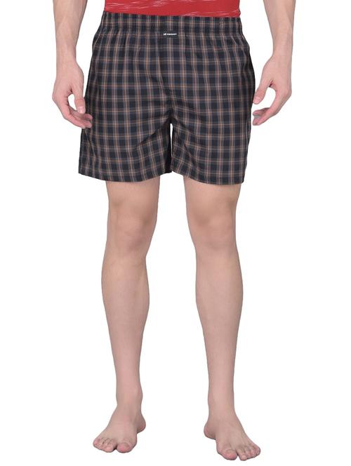 men black checkered mid rise boxers - 21576084 - Very Small Image - 1