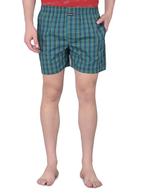 men checkered mid rise boxers - 21576087 - Very Small Image - 1