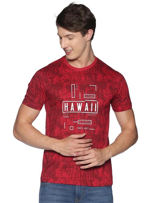 men round neck typographic short sleeves t-shirt - 21576178 - Very Small Image - 1