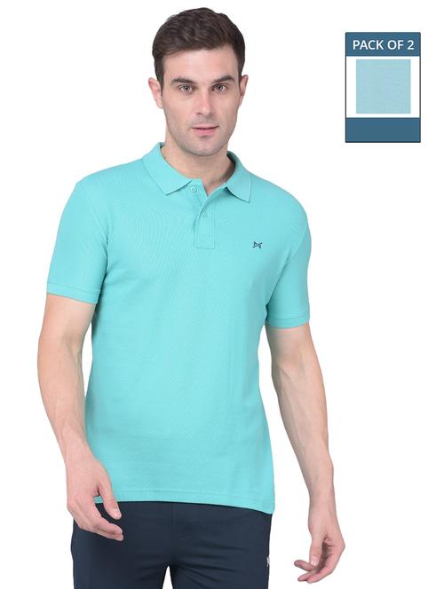 men solid pack of 2 short sleeve t-shirt - 21576243 - Very Small Image - 1