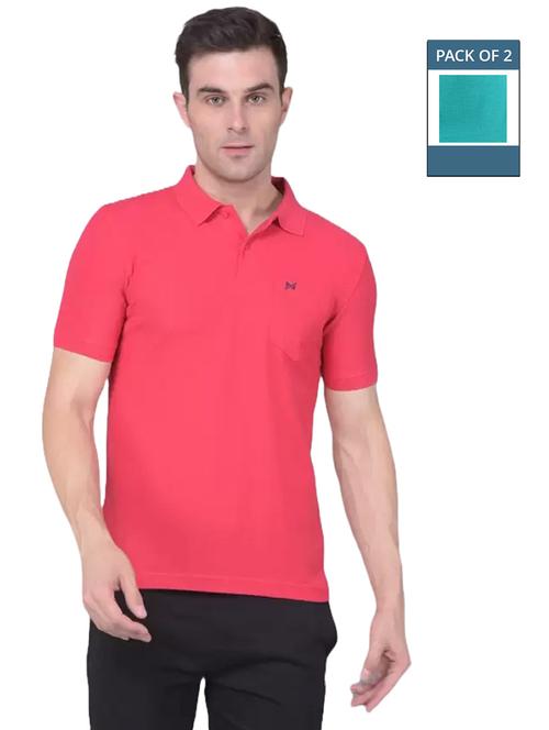 men solid pack of 2 short sleeve t-shirt - 21576320 - Very Small Image - 1