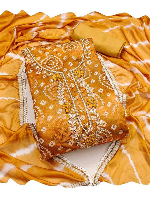 women embroidered 3-piece unstitched dress material  - 21576801 - Very Small Image - 1