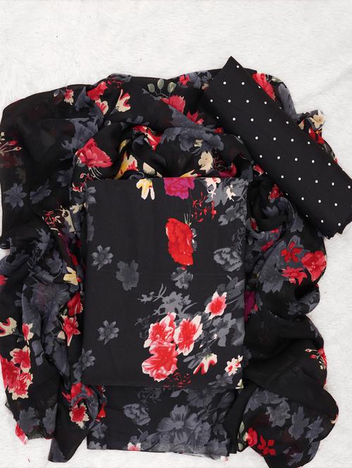 women printed unstitched suit set - 21576985 - Very Small Image - 1