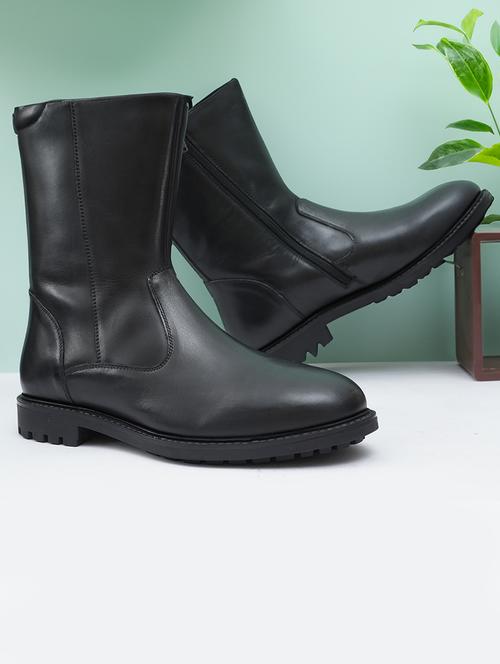 women solid ankle length boots - 21577206 - Very Small Image - 1