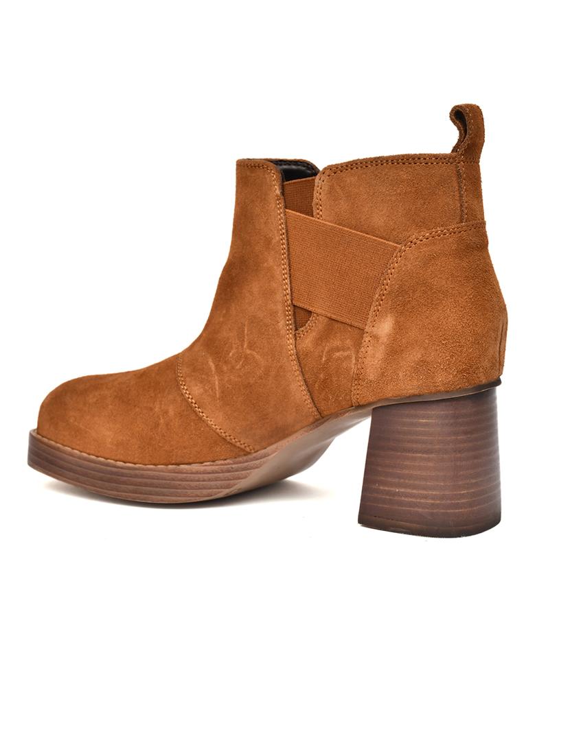 women solid ankle length boots - 21577208 - Standard Image - 4