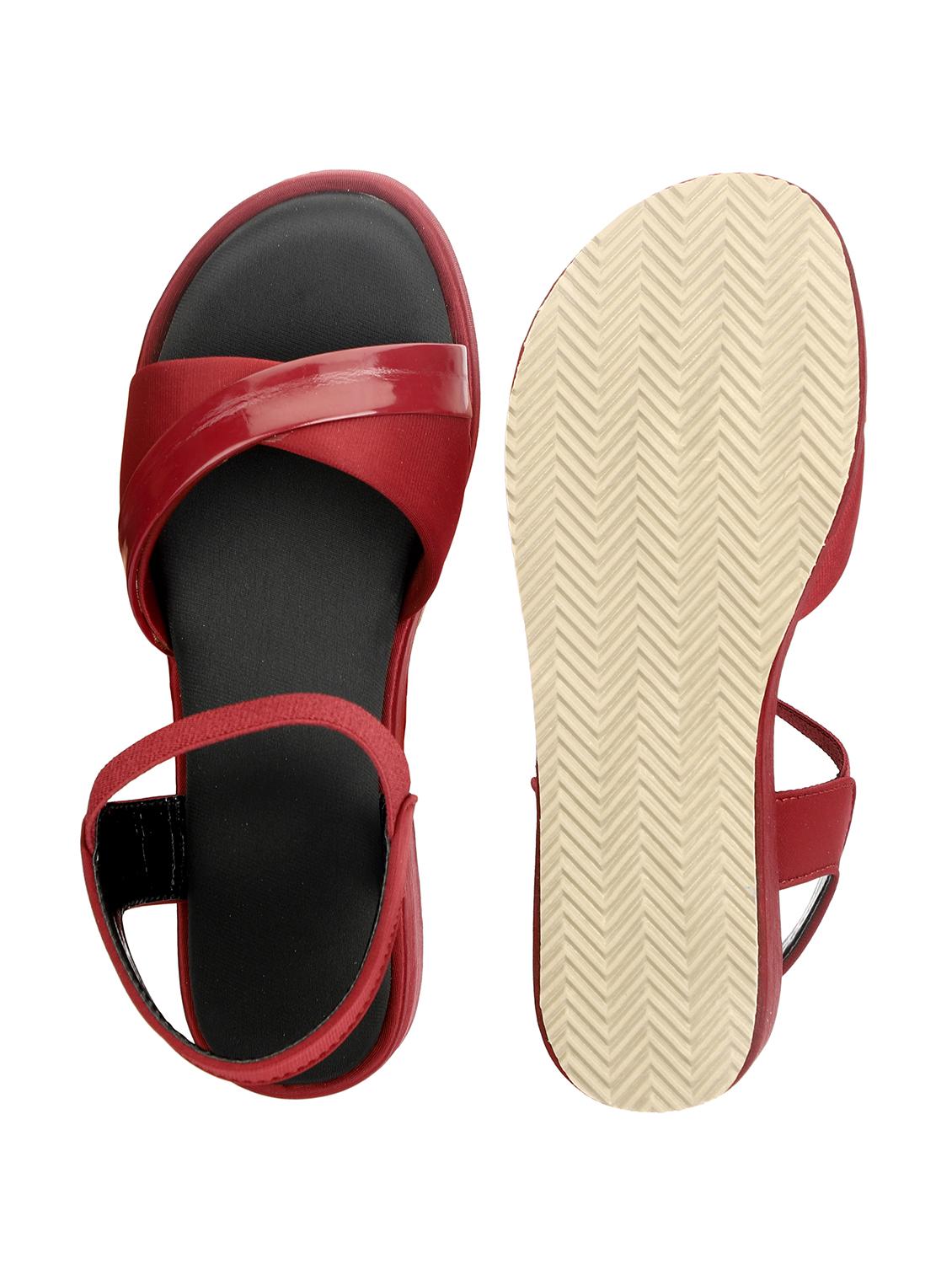 women maroon platforms wedge - 21577304 - Zoom Image - 5