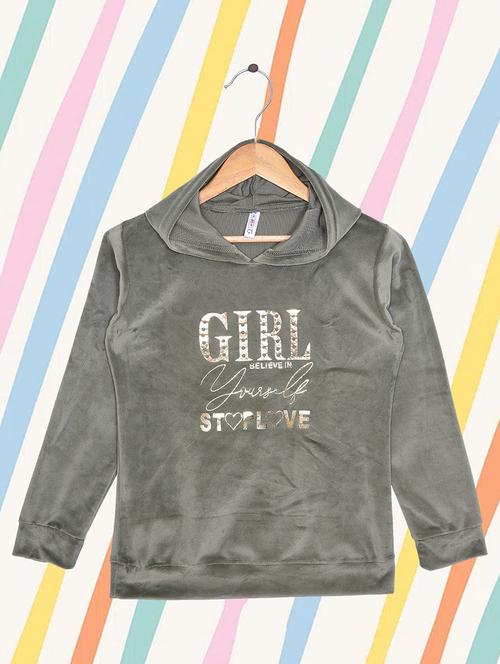girls chest printed hooded sweatshirt - 21577317 - Very Small Image - 1