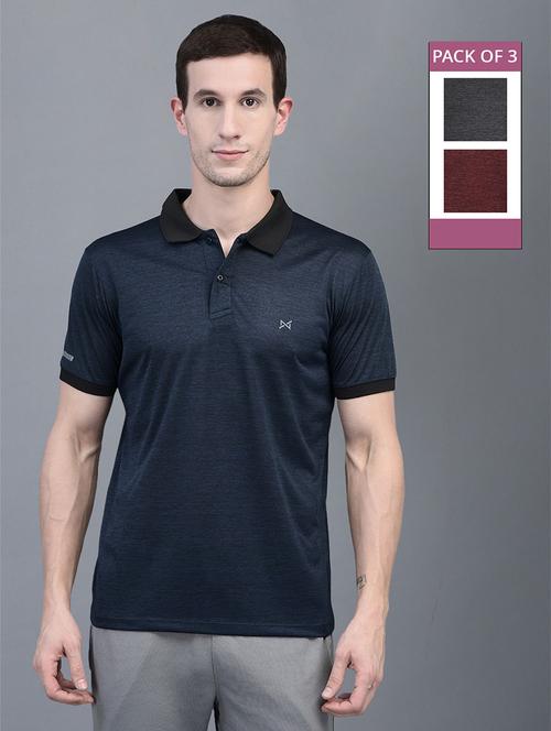 men pack of 3 solid polo t-shirt - 21578122 - Very Small Image - 1
