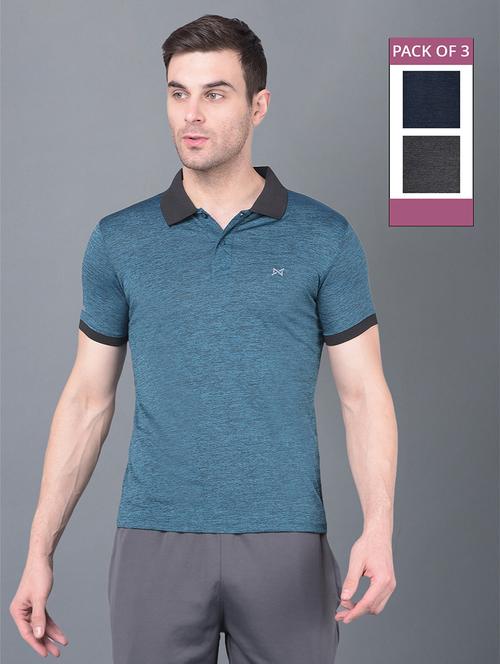 men pack of 3 solid polo t-shirt - 21578125 - Very Small Image - 1